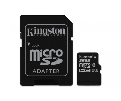 Karta pamięci Kingston 32GB microSDHC Canvas Select 80MB/s C10 UHS-I